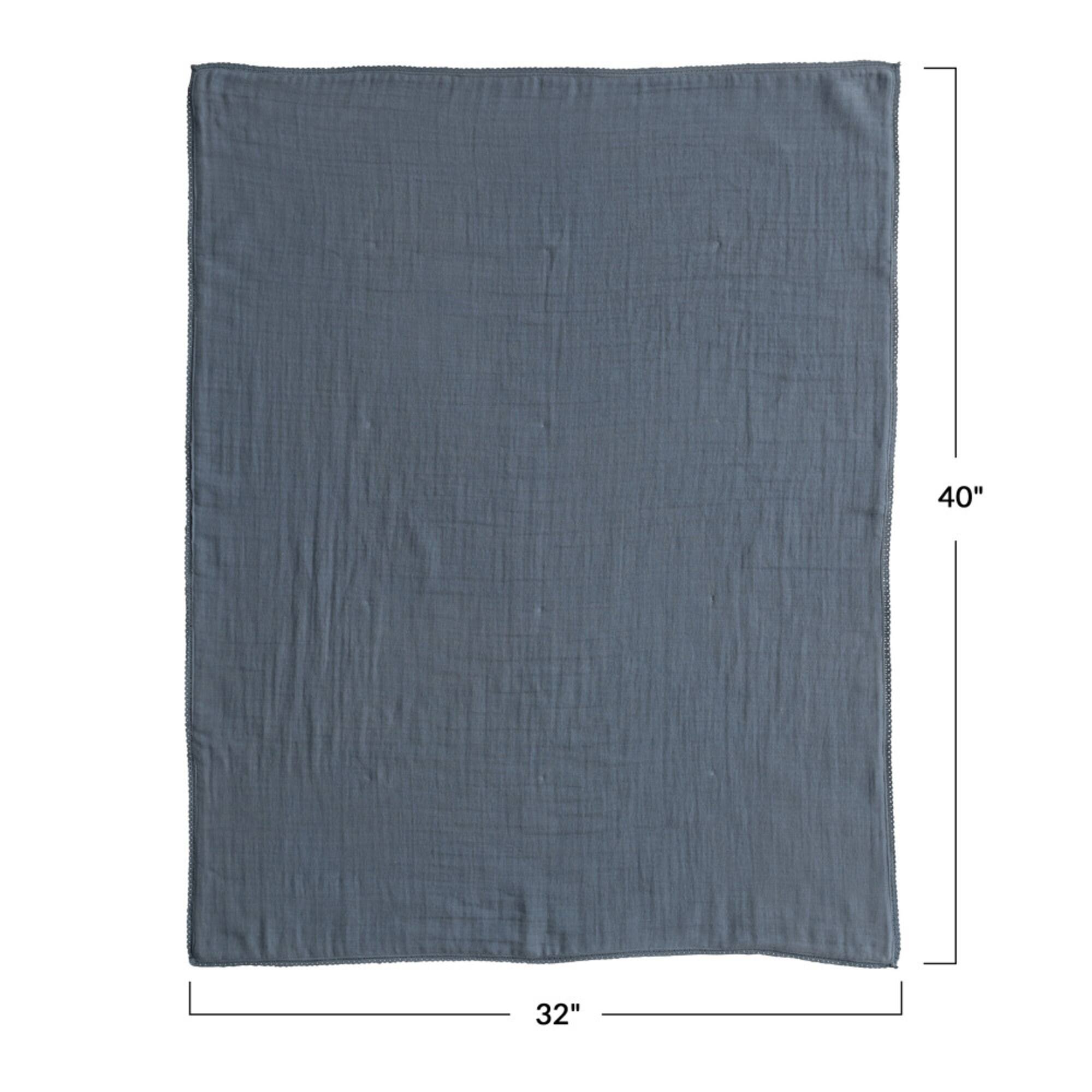 Hello Honey® Double Cloth Cotton Baby Blanket with Trim